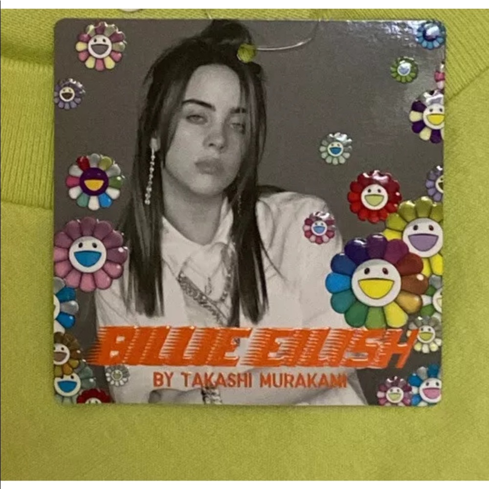 Uniqlo Billie Eilish x TM Green T-Shirt L NEW - Picture 6 of 8